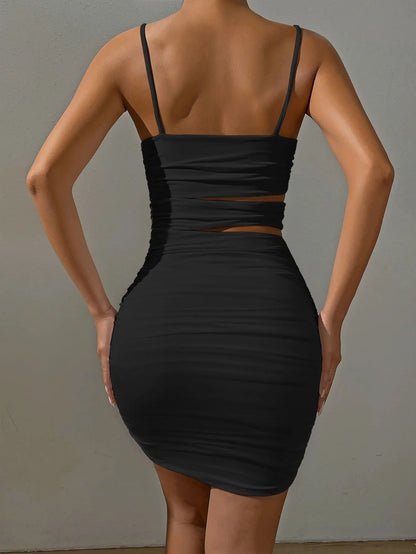 White Whisper Backless Bodycon Dress
