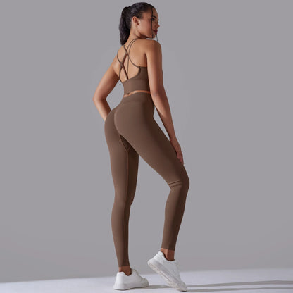 Brushed Yoga Set – A Symphony of Strength & Serenity