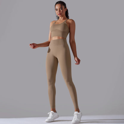 Brushed Yoga Set – A Symphony of Strength & Serenity