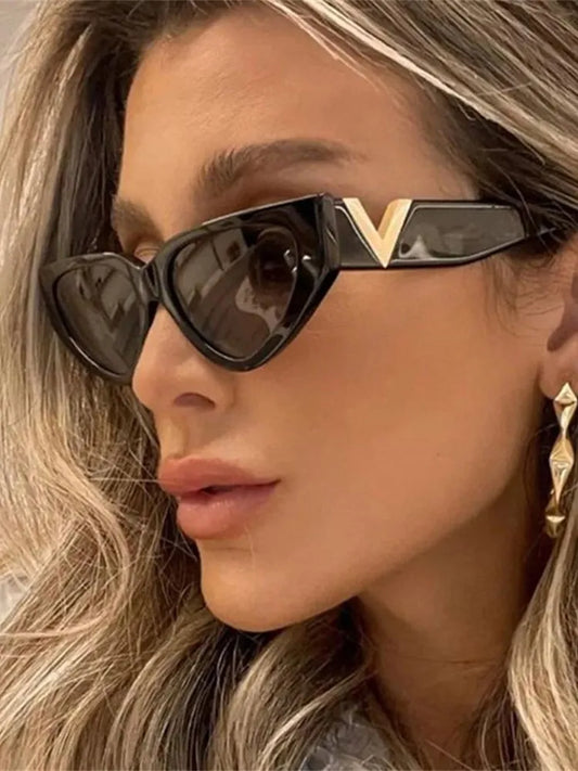 Luxury Vintage Cat Eye Sunglasses – Designer UV400 Shades for Women | Livia & Co