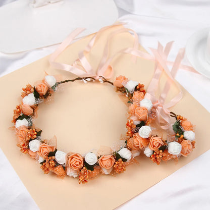Petal Veil – Elegant Floral Wedding Headband for Brides & Special Occasions
